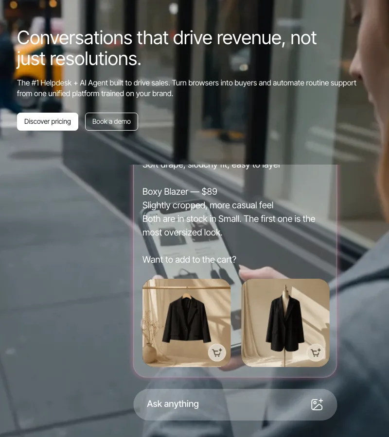 Screenshot of The Conversational AI platform for Ecommerce - Gorgias