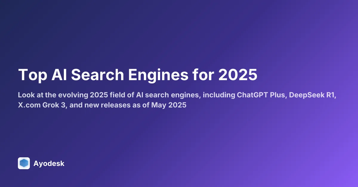 Top AI Search Engines for 2025