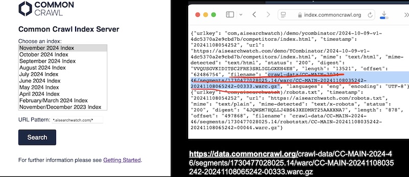 Common Crawl Dataset Analysis